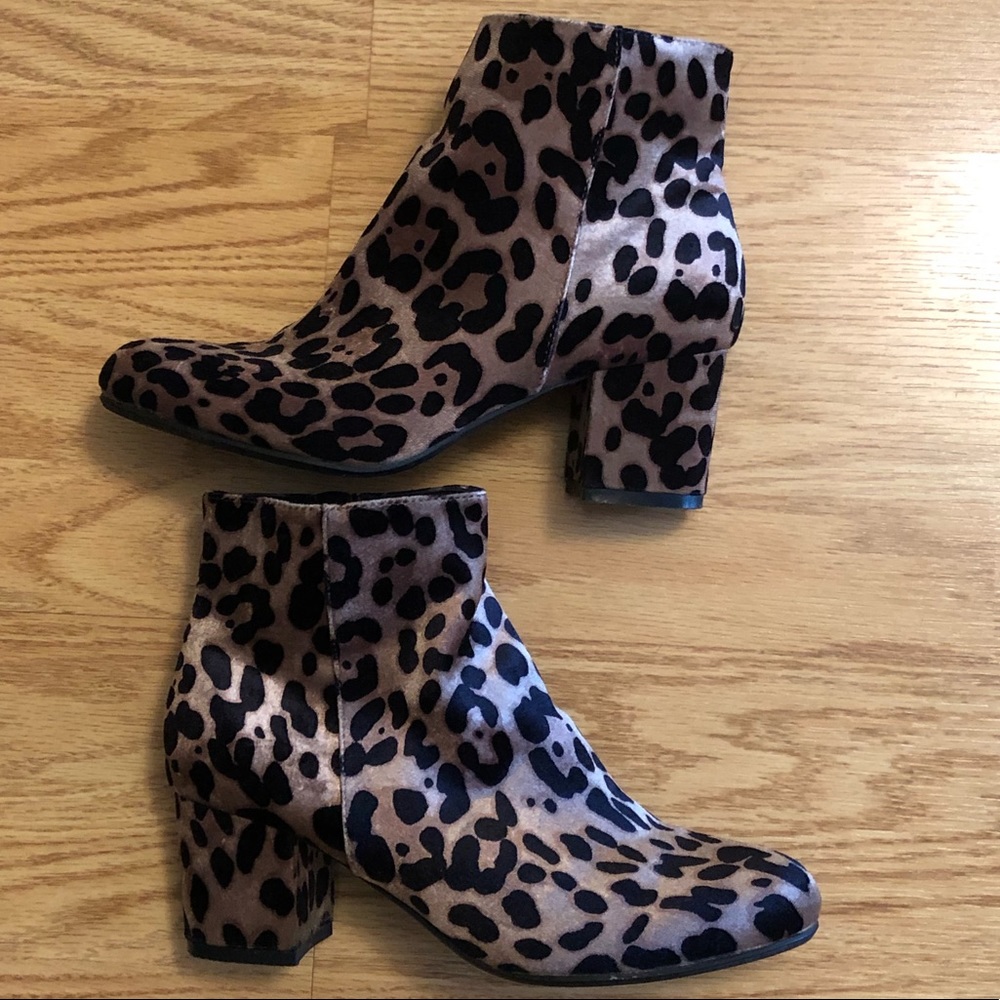 Leopard booties